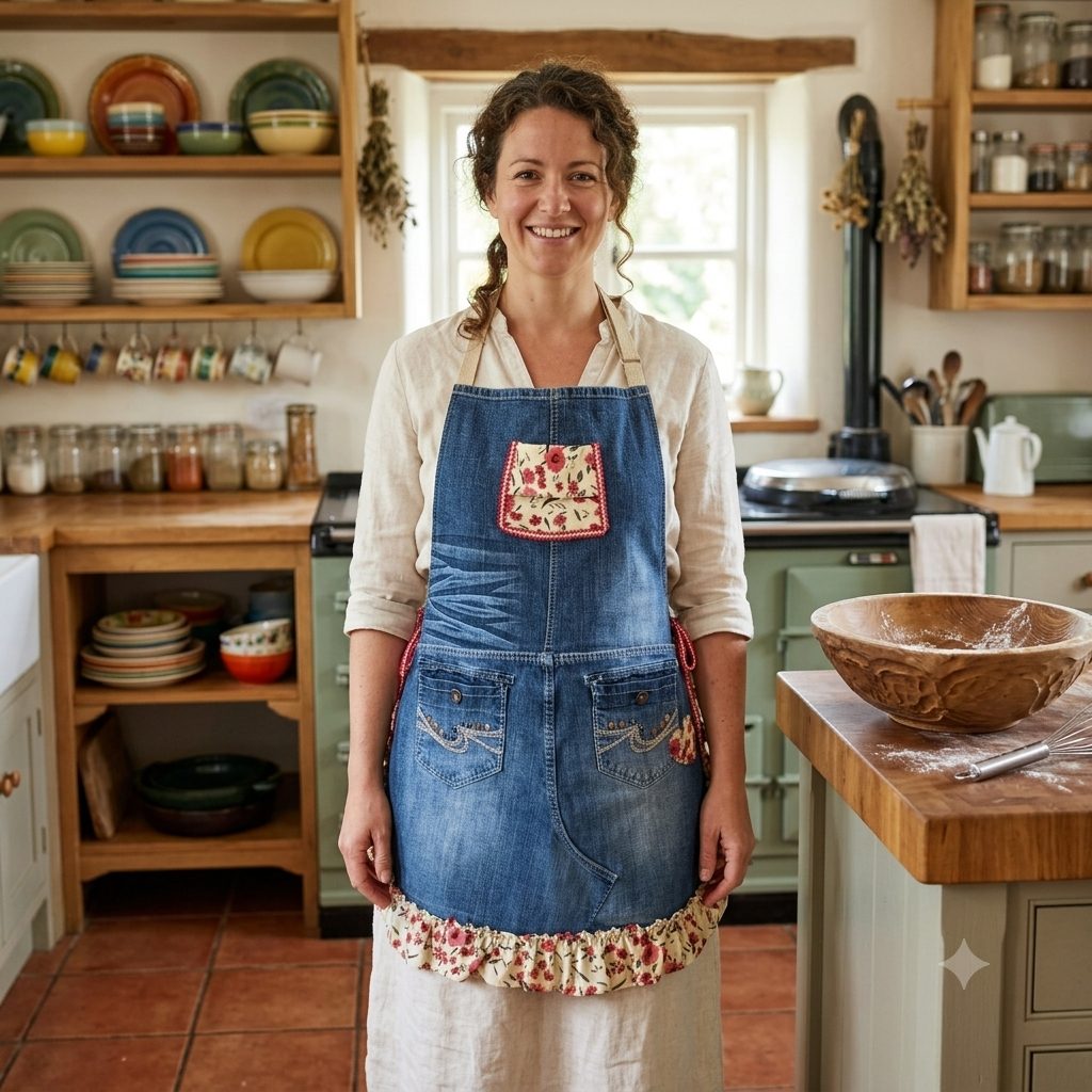Upcycled Denim Apron 3