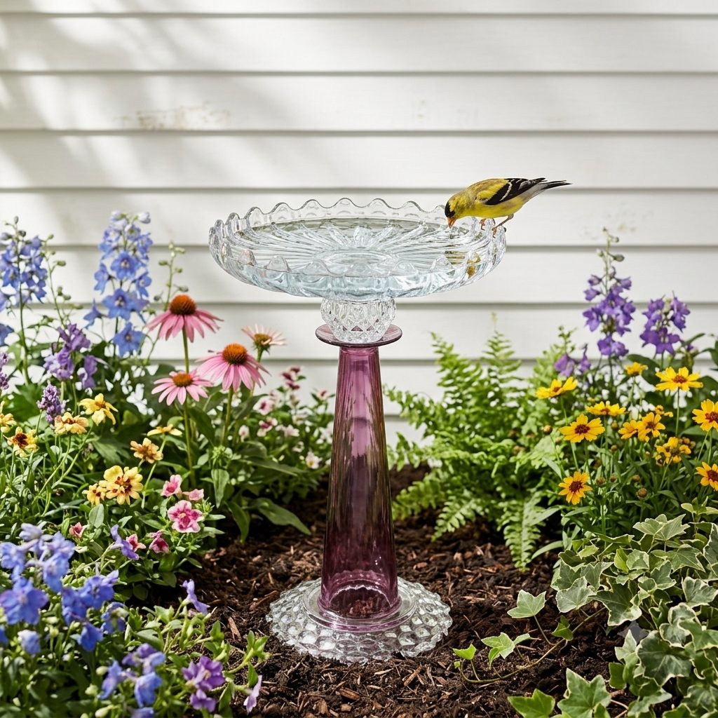 Purple/Pink Birdbath 2