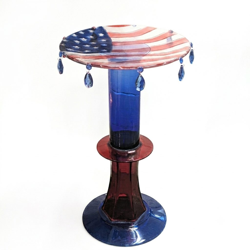 Patriotic Birdbath