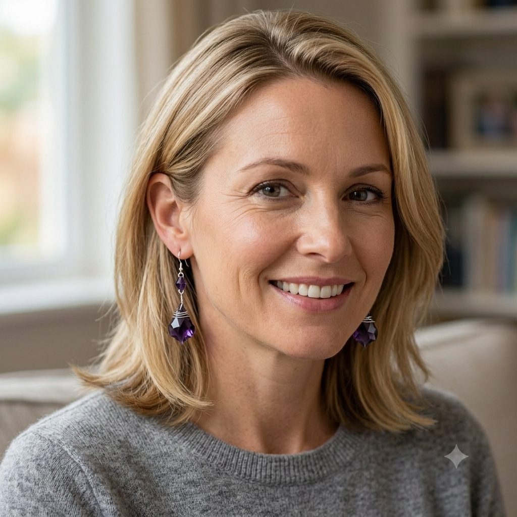 Amethyst Earrings 2