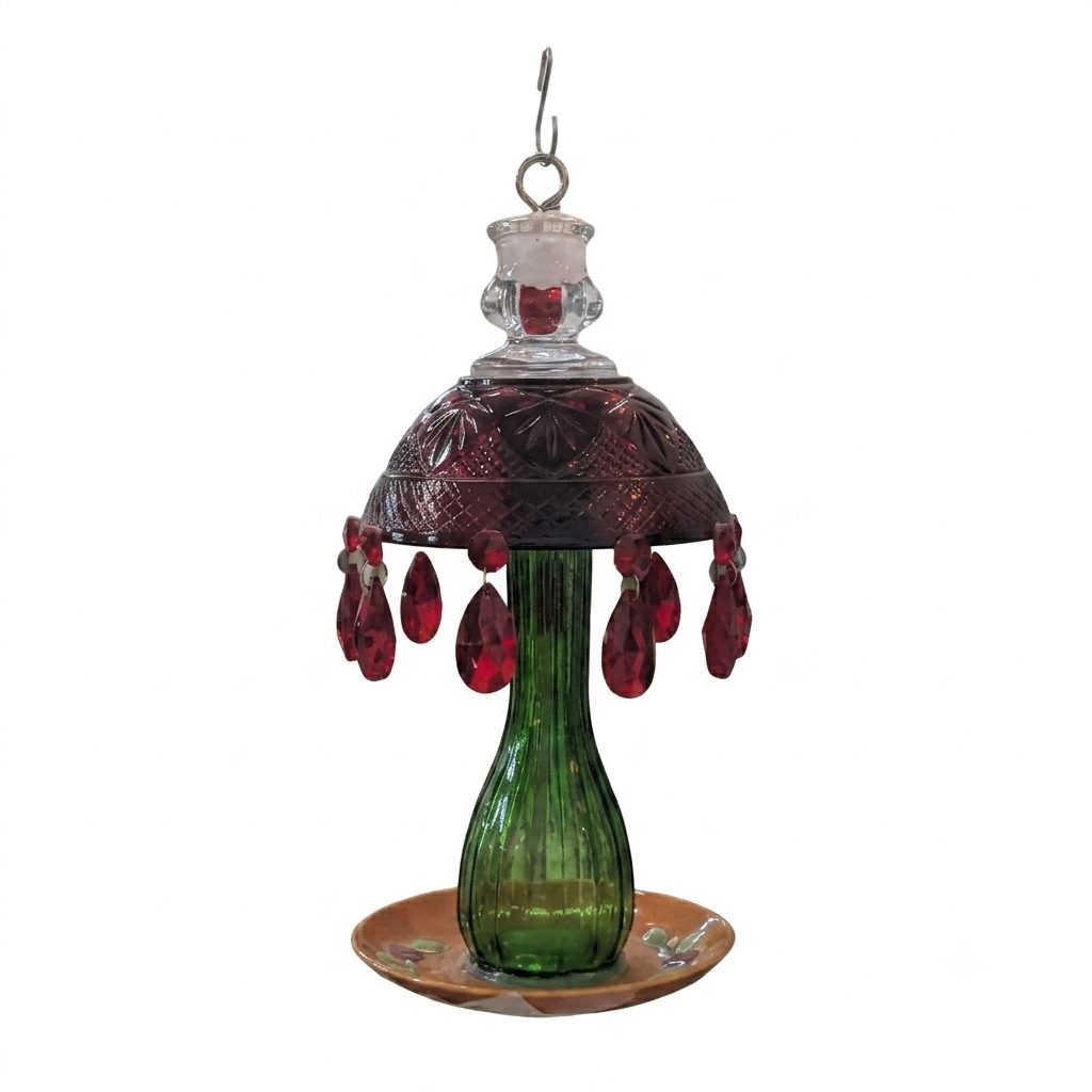 Red Pendant Bird Feeder
