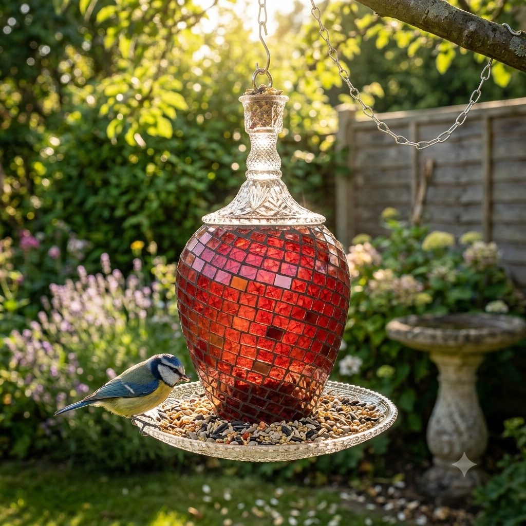 Red Bird Feeder 2