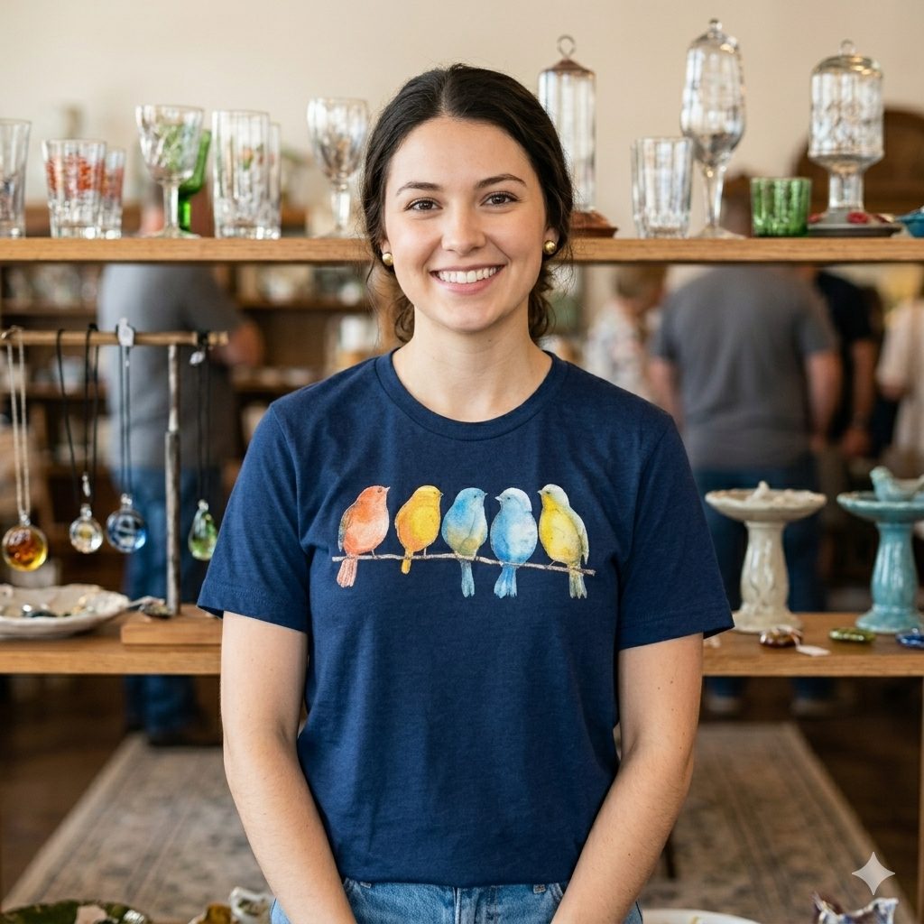 Birds on Branch T-Shirt 2