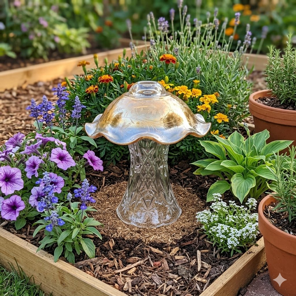 Gold & Crystal Mushroom 2