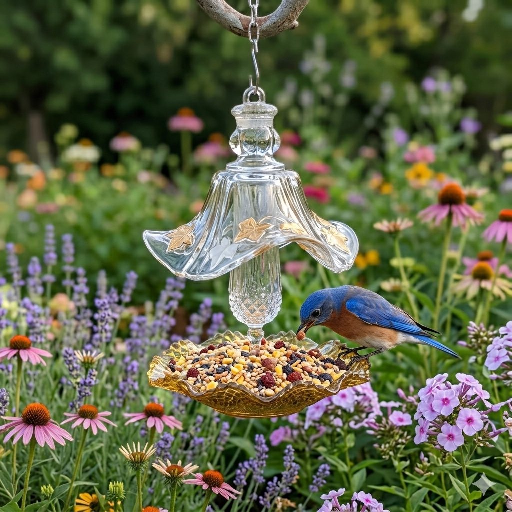 Amber Bird Feeder 2