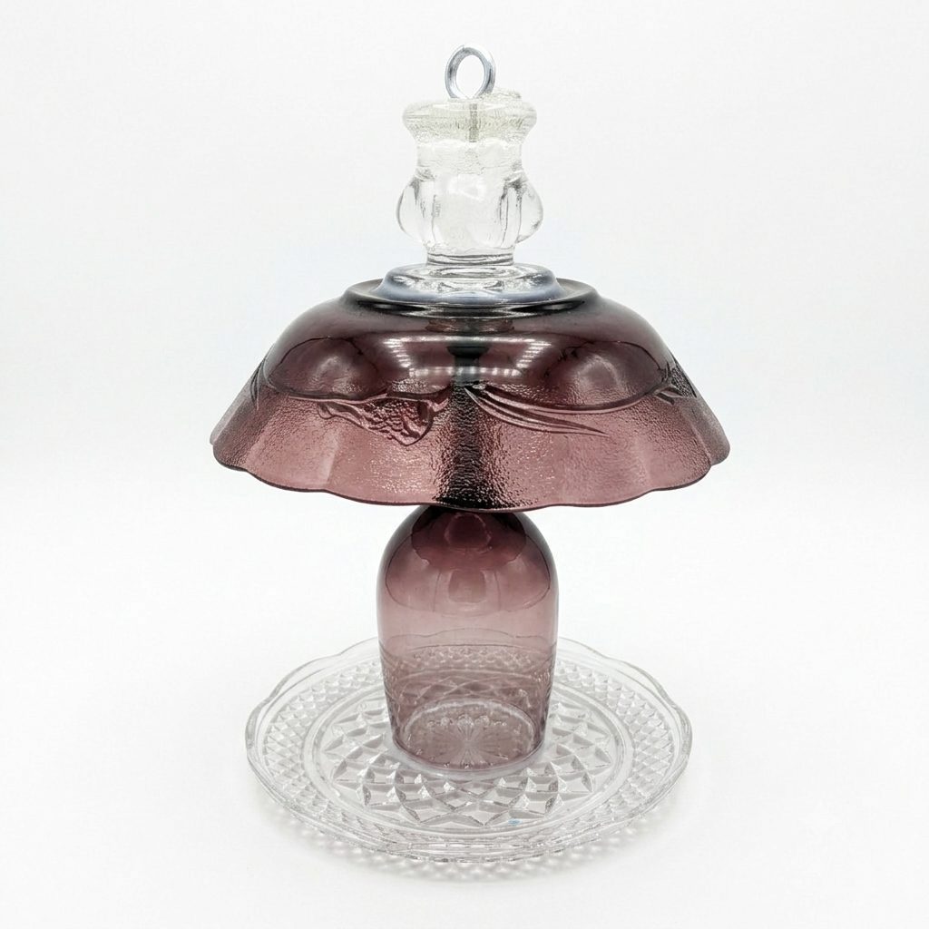 Small Amethyst Bird Feeder