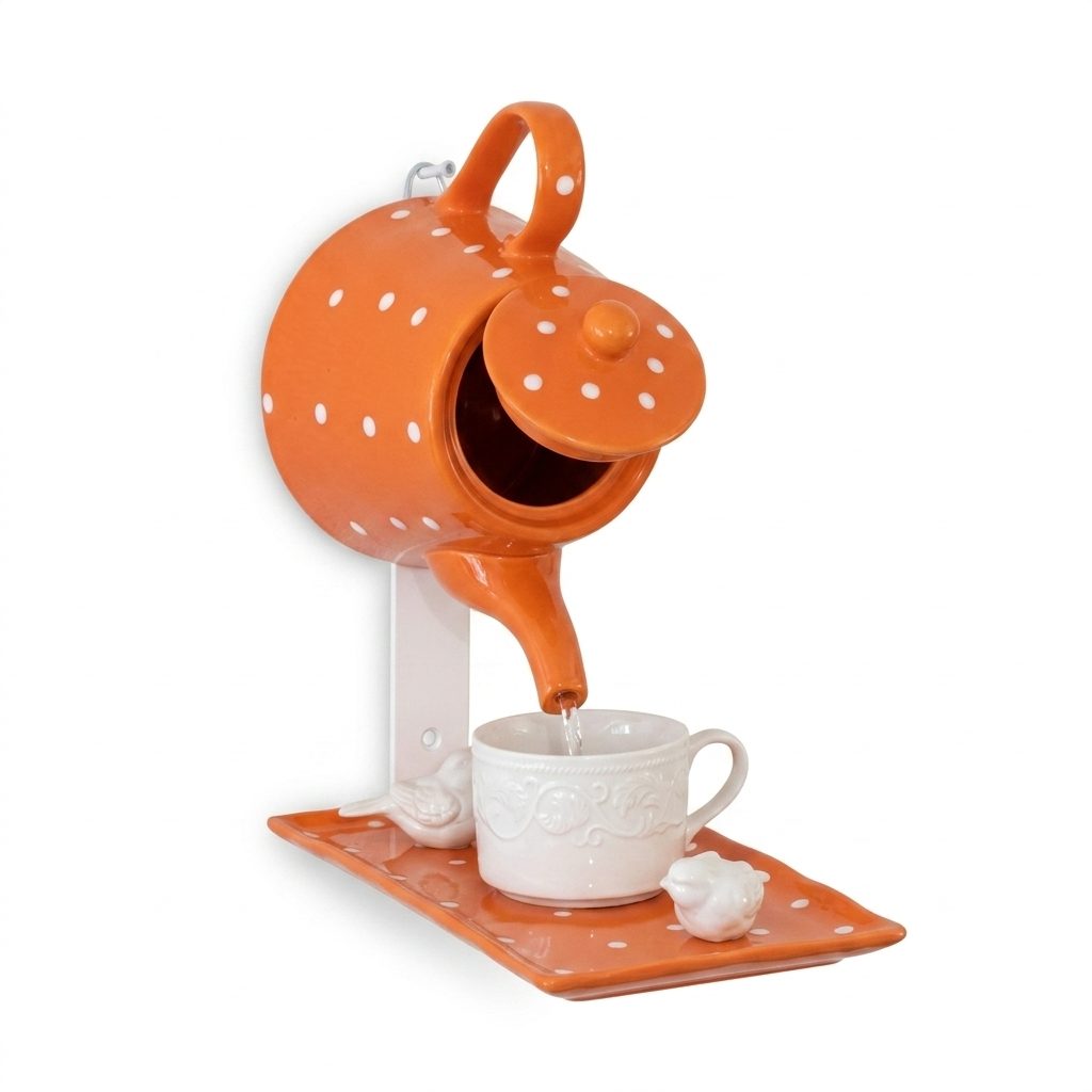 Orange Dot Bird House