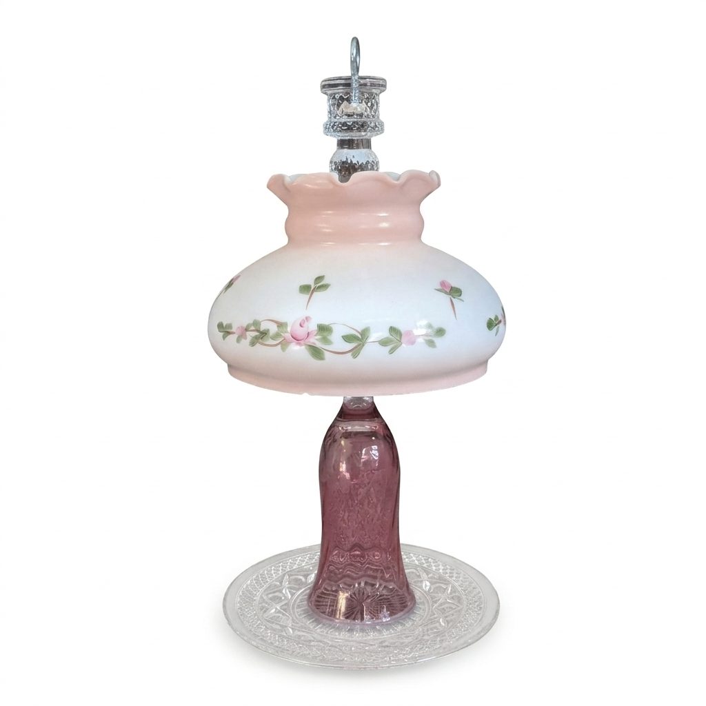 Pink Lamp Bird Feeder