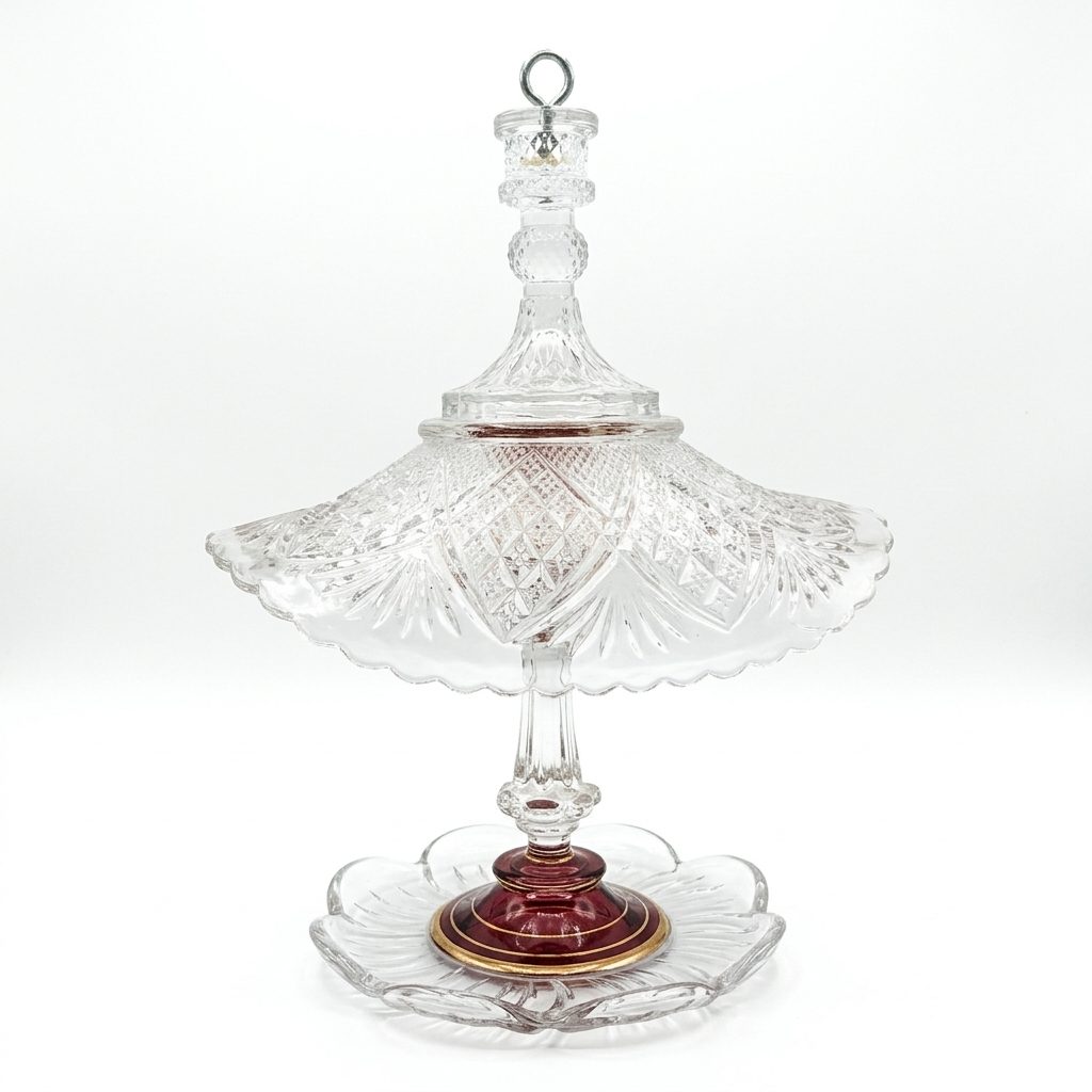 Crystal/Pink Bird Feeder